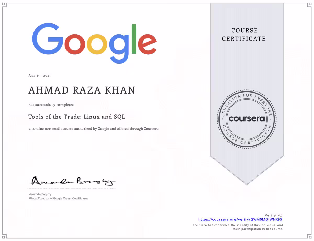 Tools of the Trade Linux and SQL